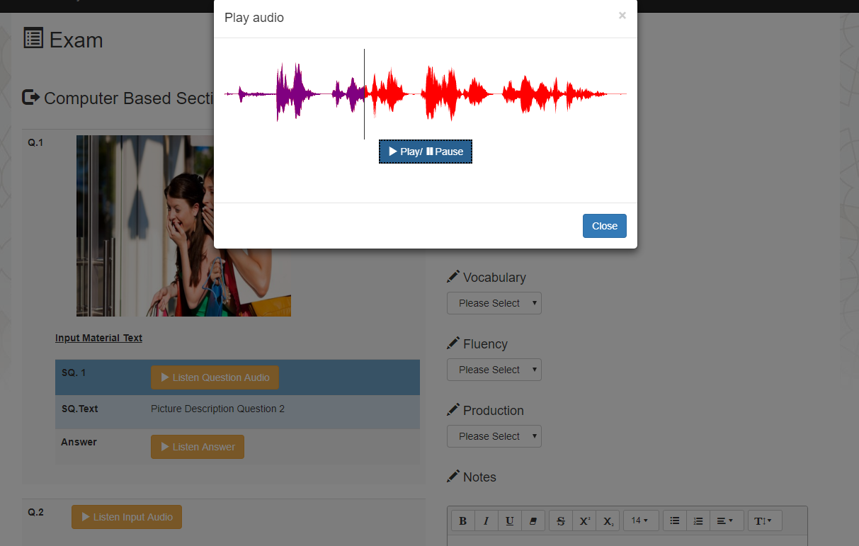 ParrotExam rating page.