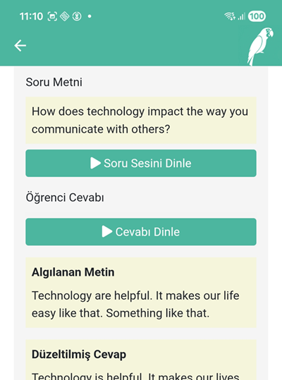Detaylı Geri Bildirimler