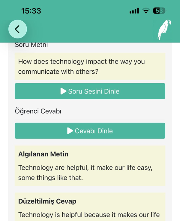 Detaylı Geri Bildirimler